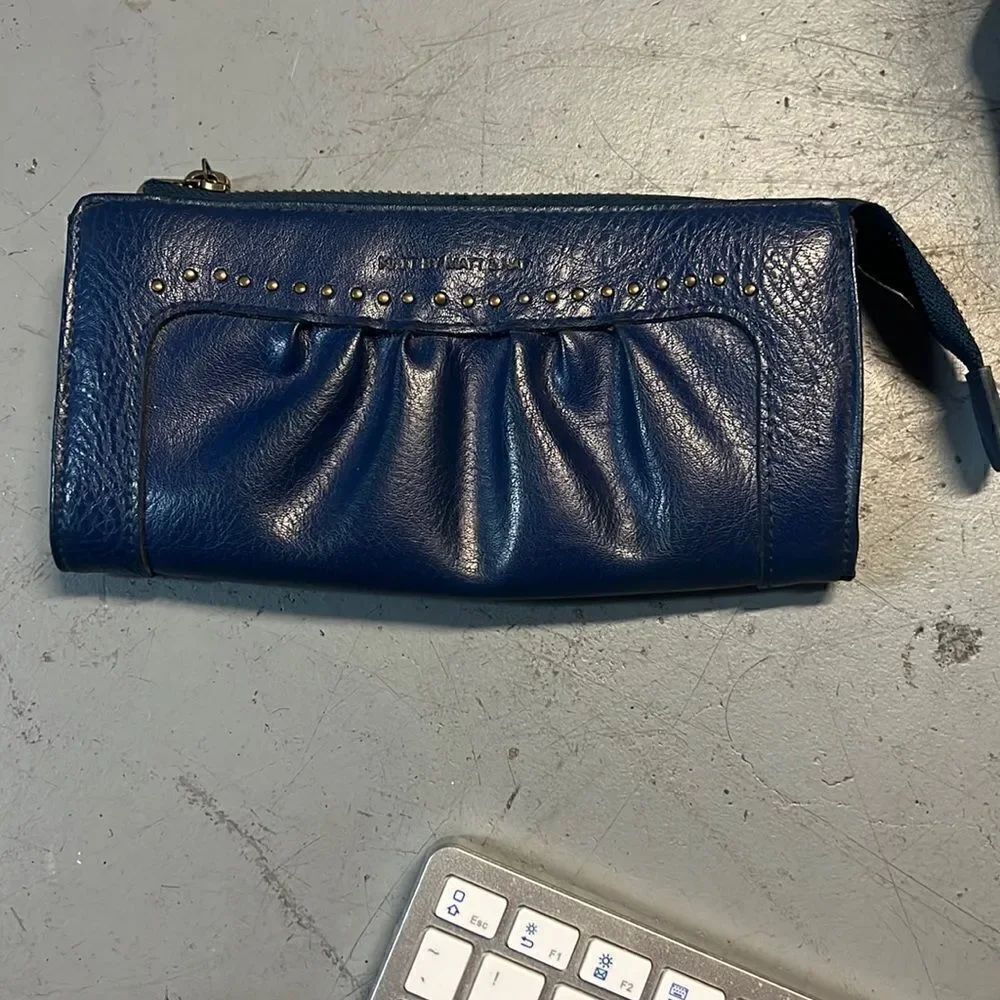 Royal Blue Scrunchie Matt & Nat Wallet